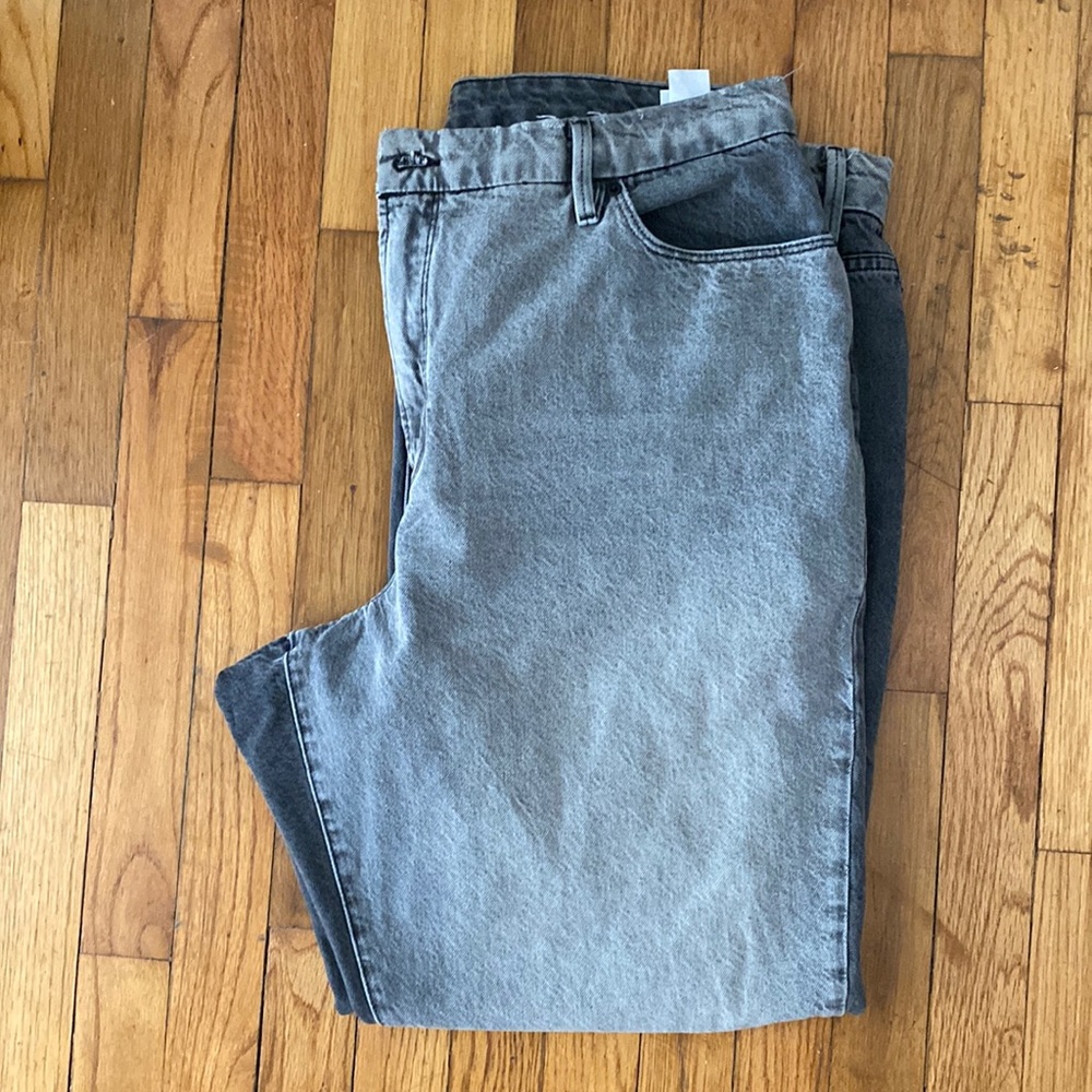 Good American Good Vintage Two-Toned Jeans Size 16